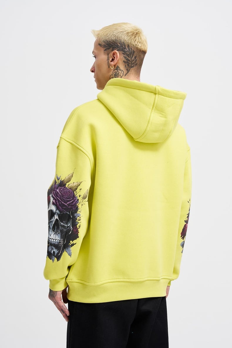 Skull Printed Feelings Hoodie